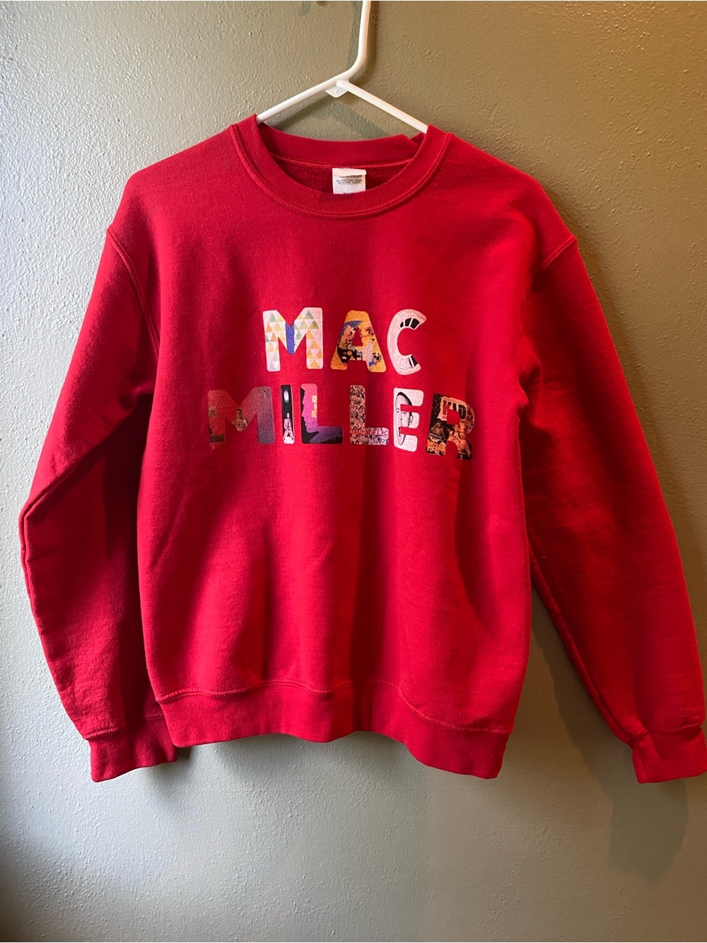 Mac Miller Crewneck Sweatshirt, Red